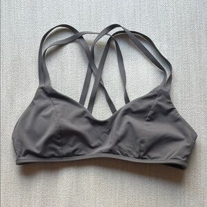 Athleta Charcoal Strappy Bralette